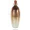 17" Gold, Beige & Copper Glass Speckled Ombre Decorative Jars with Textured Top Knob